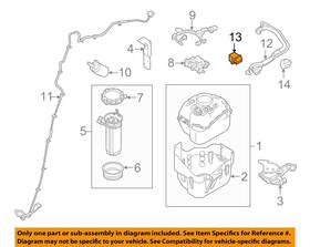 Bc3z9040a Ford Oem 11-16 F-250 Super Duty-filler Pipe Bracket