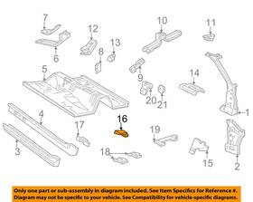 F8zz-2a669-aa Ford Oem 94-04 Mustang Floor-mount Bracket F8zz2a669aa