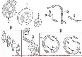 0054203620-bb Genuine Mercedes Oem Rear Parking Brake Shoe 0054203620 For