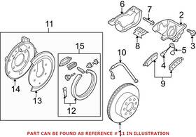 15842182-bb Genuine Saab Oem Rear Right Parking Brake Assembly 15842182 For