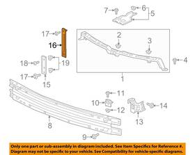 84142169 Gm Oem 18-23 Enclave Front Bumper Grille Components-front Brace
