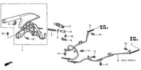47510-s5w-a03 Honda Genuine Wire B R Parking Brake