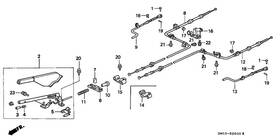 47560-sm5-a52 Honda Genuine Wire A L Parking Brake