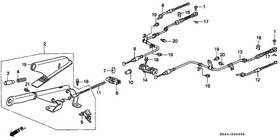 47560-sr1-a02 Honda Genuine Wire A L Parking Brake