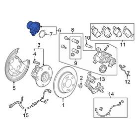 43020teat03 Honda Oe For Civic 2017-2021 Rear Right Parking Brake Actuator