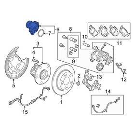 43021teat03 Honda Oe For Civic 2017-2021 Rear Left Parking Brake Actuator