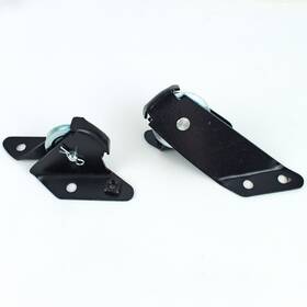 14089 I-5 Classic Chevy 55 56 57 Emergency Parking E-brake Cable Metal Roller Firewall Brackets