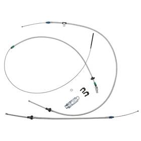 Bsb6610 Inline Tube 1966-70 Dodge Charger Plymouth Gtx B-body Complete Parking Brake Cable Kit Oe