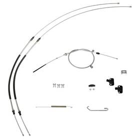 Bsc7001 Inline Tube Parking Brake Cable Kit Complete 1970-74 Chevrolet Camaro Firebird Oe Steel