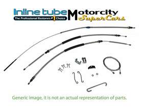 Bsg6802-ebm09 Inline Tube 68 69 70 71 72 Cutlass 442 Gto The Judge Buick Gs Brake Cable Set Turbo 400 Oem