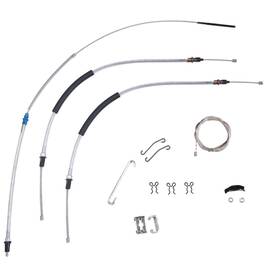 Bsh6801 Inline Tube Parking Brake Cable Kit Complete Th350 1987-72 Chevelle 1970-72 Monte Carlo Oe