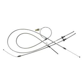 Bsj8101 Inline Tube Fits 1981-86 Jeep Cj7 Parking Emergency Complete Brake Cable Set Cables Oe Steel