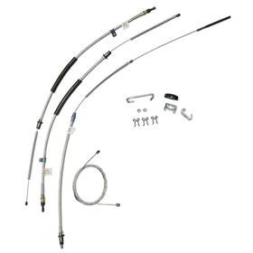 Bsm6701 Inline Tube Parking Brake Cable Kit Complete Th350 Manual Transmission 1967-70 Impala Oe