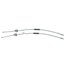 Bst4203 Inline Tube 1937-46 Chevrolet Pickup Truck Rear Parking Brake Cable Pair 54-3/4 Inch Oe Steel