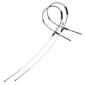 Bst5905 Inline Tube 1959 Chevy Truck 1/2 Ton Rear Brake Cable Pair 62-1/8 Inch Oe Steel