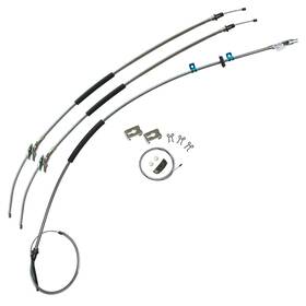 Bst6907 Inline Tube Parking Brake Cable Kit Complete Th350 Short Bed Leaf Rear 1969-72 C10 C15 Oe