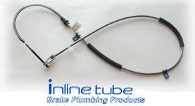 Ft4335 Inline Tube 1967 1968 Chevy Truck 1/2 3/4 4wd Front Parking Brake Cable Oe Steel