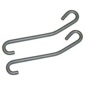 H0010a Inline Tube Intermediate Parking Brake Cable S Hooks Guides 1964-72 Chevelle 442 Lemans 2pc