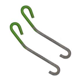 Inl11372 Inline Tube Parking Brake Cable Guide Hook Green Dipped 1968-72 Oldsmobile Cutlass 2pc