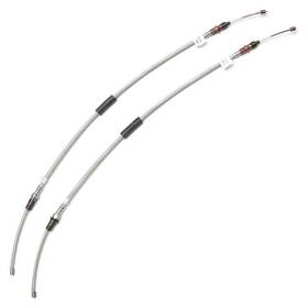 Inl30661 Inline Tube 64-67 A-body Rear E Emergency Park Parking Brake Cables Set Kit Pair Oem Re293