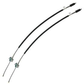 Re4167 Inline Tube 1969 1970 1971 1972 Chevy Truck 3/4 4wd Rear Parking Brake Cable Pair Oe Steel