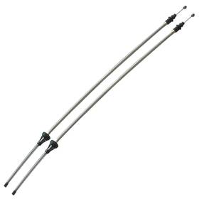 Re504 Inline Tube 1963-65 Dodge Polara Plymouth Fury B-body Rear Parking Brake Cable Pair Oe Steel