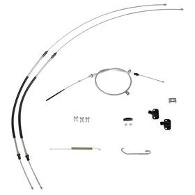 Sbsc7001 Inline Tube Parking Brake Cable Kit Complete 1970-74 Chevrolet Camaro Firebird Stainless