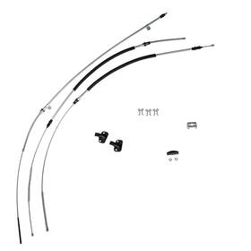 Sbsc7501 Inline Tube Parking Brake Cable Kit Complete With Hardware 1975-81 Camaro Firebird Stainless
