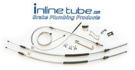 Sbse68a1 Inline Tube 68-72 El Camino Turbo T350 Pg Mt Emergency Parking Brake Cable Set Kit Stainless