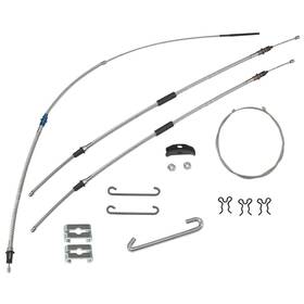 Sbsg6401 Inline Tube 1964-67 Pontiac Gto Complete Parking Brake Emergency Cable Kit Pg Man Stainless
