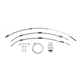 Sbsg6701 Inline Tube Parking Brake Cable Kit Th400 Transmission 1967 Lemans Cutlass Skylark Stainless