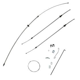 Sbsh7003 Inline Tube Parking Brake Cable Kit With Intermediate 1970-71 Dodge Challenger Ss