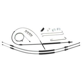 Sbsh7301 Inline Tube Parking Brake Cable Kit Complete 1973-77 El Camino Monte Carlo Laguna Stainless