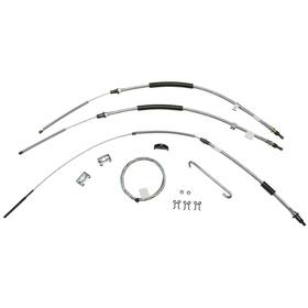 Sbsm6502 Inline Tube Parking Brake Cable Kit Complete Th400 Transmission 1965-66 Impala Stainless
