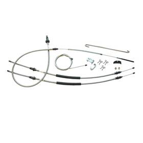 Sbsn7501 Inline Tube Parking Brake Cable Kit Complete 1975-79 Ventura Apollo Omega Stainless Steel