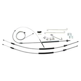 Sbso7301 Inline Tube 73-77 Cutlass 442 Turbo Emergency Parking Brake Cable Set Kit Stainless Bso7301