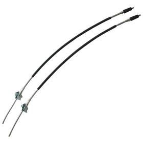 Sre423 Inline Tube 1970 1971 1972 Chevy Truck 3/4 2wd Coil Rear Brake Cable Pair Stainless
