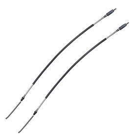 Sre424 Inline Tube 1970 1971 1972 Chevy Truck 1/2 2wd Coil Rear Brake Cable Pair Stainless