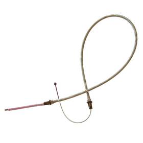Sre489 Inline Tube 63 Corvette Rear Emergency Parking Brake Cable Short Left Stainless 1p