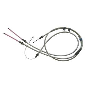 Sre490 Inline Tube 63 Corvette Rear Emergency Parking Brake Cable Long Right Stainless 1p