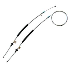 Srem30 Inline Tube 1968 Ford Mustang Rear Parking Brake Emergency Cable Pair Long/short Stainless