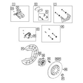 68519250aa Jeep Oe For Compass 2021-2024 Rear Parking Brake Actuator