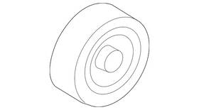 25288-25001 Kia Oem New 10-17 Sportage Optima Lower Upper Drive Belt Idler Pulley 2528825001