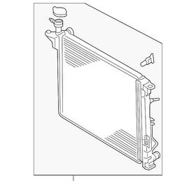25310-c6870 Kia Genuine Radiator Assembly