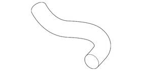25411-3x650 Kia Genuine Upper Hose