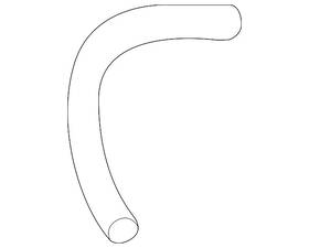 25412-2k701 Kia Genuine Lower Hose