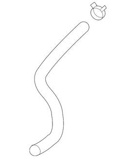 25412-2p500 Kia Genuine Lower Hose