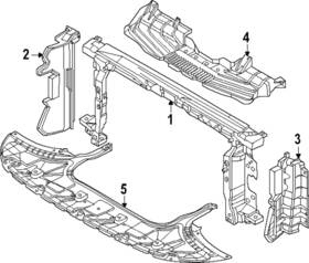 29110-gg200 Kia Genuine Radiator Support Splash Shield