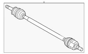 49501-l2900 Kia Genuine Axle Assembly