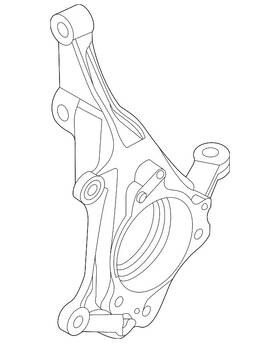 51715-k0000 Kia Genuine Steering Knuckle
